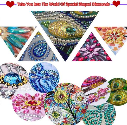 Alloyseed Hummingbird Diamond Painting Kits, Partial Special Shaped Easy Diamond Art Kit for Adults Beginner, 5D Hummingbird Paint with Diamond by Number for Girls Boys, Wall Decor 30x30cm/12x12in in Kuwait
