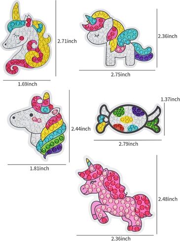 مجموعات ملصقات الرسم الماسي 5D، ملصق كرتوني DIY ملصقات الماس الطلاء بالأرقام مجموعات للأطفال والكبار المبتدئين طلاء الأحجار الكريمة بالأرقام فنون الماس للبنين والبنات in Kuwait