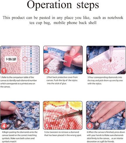 مجموعات ملصقات الرسم الماسي 5D، ملصق كرتوني DIY ملصقات الماس الطلاء بالأرقام مجموعات للأطفال والكبار المبتدئين طلاء الأحجار الكريمة بالأرقام فنون الماس للبنين والبنات in Kuwait