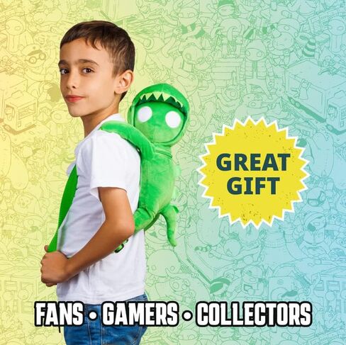 شنطة ظهر قطيفة 12 انش من جانج بيستس - قطيفة فائقة النعومة - مثالية للاولاد والبنات - العاب قطيفة للاطفال، هدايا رائعة العاب قطيفة رسمية من جانج بيستس, جريه مارل in Kuwait