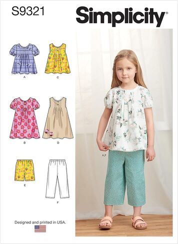 SIMPLICITY SS9321A Child Sportswear 3-4-5-6-7-8 in Saudi Arabia