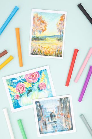 أقلام رسم صبغات من We R Memory Keepers، ألوان الباستيل 12 قطعة، أقلام رسم للرسم، لوازم الحرف الفنية، أقلام رسم، مجموعة أقلام رسم لرسم أقلام الرسم للأطفال in Saudi Arabia