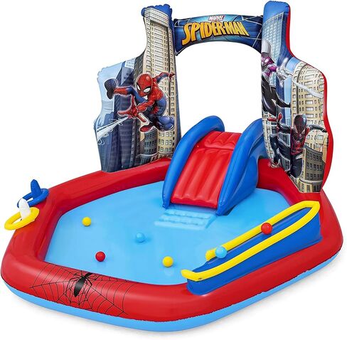 Marvel Spider-Man Inflatable Kids Water Play Center | Outdoor Summer Pool Toy for Children Ages 2+ in Saudi Arabia