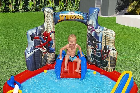 Marvel Spider-Man Inflatable Kids Water Play Center | Outdoor Summer Pool Toy for Children Ages 2+ in Saudi Arabia