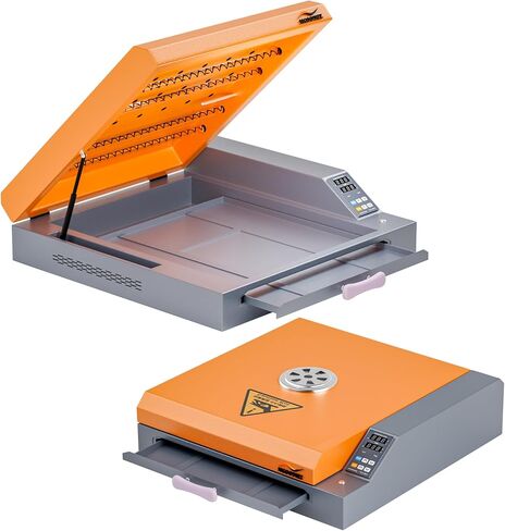 فرن NGOODIEZ DTF - فرن معالجة المسحوق مع 4 مصابيح للتدفئة المتساوية - فرن فيلم PET لنقل الحرارة - مقاس A4 وA3+ يصل إلى 13 بوصة × 19 بوصة in Kuwait