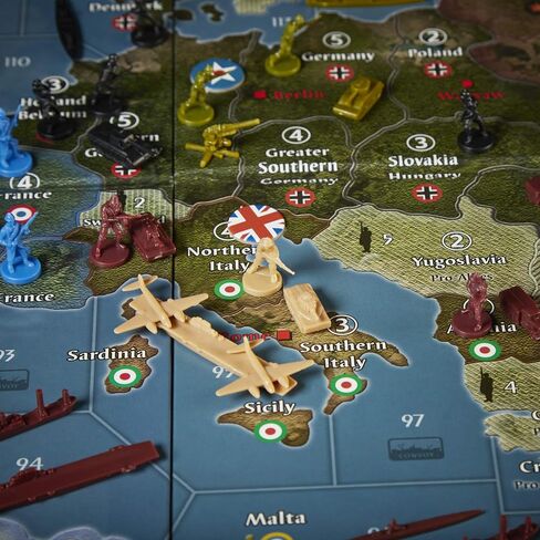 Avalon Hill Axis & Allies Europe 1940 Second Edition WWII Strategy Board Game, with Extra Large Gameboard, Ages 12 and Up, 2-6 Players in Saudi Arabia