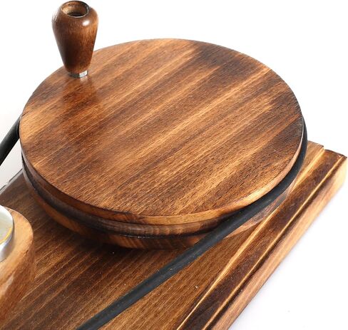 Brainmart Wooden Table Top Yarn Swift, Antique Beechwood Crocheting & Knitting Craft Accessory for Yarn Winding, Handcrafted Beechwood Swift for Knitters & Crafters in Kuwait