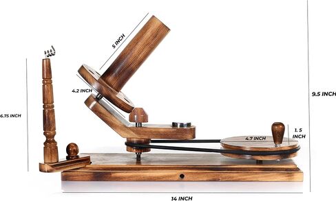 Brainmart Wooden Table Top Yarn Swift, Antique Beechwood Crocheting & Knitting Craft Accessory for Yarn Winding, Handcrafted Beechwood Swift for Knitters & Crafters in Kuwait