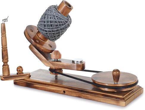 Brainmart Wooden Table Top Yarn Swift, Antique Beechwood Crocheting & Knitting Craft Accessory for Yarn Winding, Handcrafted Beechwood Swift for Knitters & Crafters in Kuwait