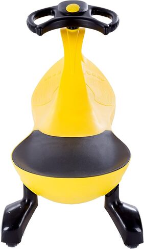 لعبة ركوب السيارة المتذبذبة - بدون بطاريات أو تروس أو دواسات - فقط قم باللف والدوران والانطلاق - ركوب في الهواء الطلق للأطفال من سن 3 سنوات فما فوق من ليل' رايدر (اصفر) in Kuwait