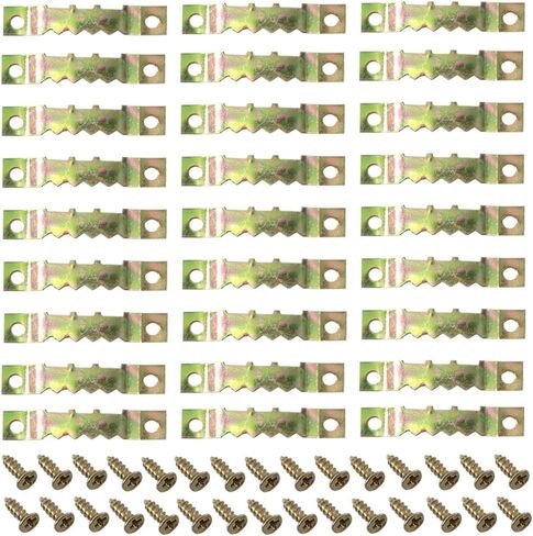 100 Pcs Sawtooth Picture Hangers Decor Picture Frames Hangers with Screws for Hanging Photos Clock Paintings Artwork Picture Frame Hook（Black/C） in Kuwait