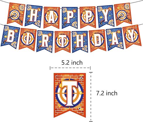 Birthday Party Supplies For Dart war, Party Decorations Included Birthday banner, Cake Topper, Cupcake Topper, Balloon in Kuwait