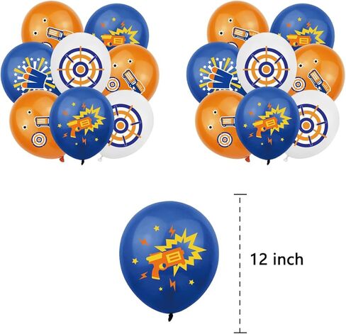 Birthday Party Supplies For Dart war, Party Decorations Included Birthday banner, Cake Topper, Cupcake Topper, Balloon in Kuwait