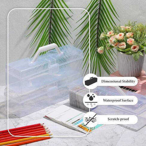 Kigley 8 Pcs Trading Card Storage Box Organizer Fit 4800 Plus Cards, Clear Plastic Deck Playing Card Case Holder Compatible with MTG TCG Baseball Football Sports Game Playing Card Collector (Box Only) in Saudi Arabia