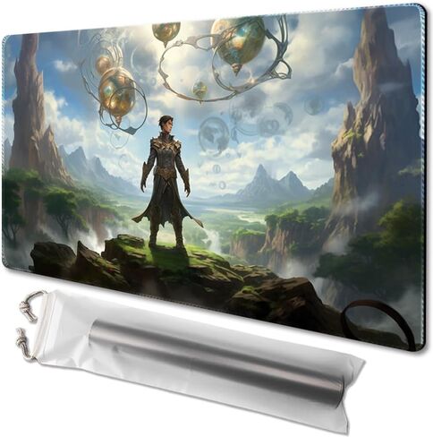 حصيرة لعب TCGMAT MTG - طباعة خلفية مضادة للانزلاق، مثالية لعشاق ألعاب البطاقات TCG Playmat، Purify Land (Dragon Roar-Deck) in Kuwait