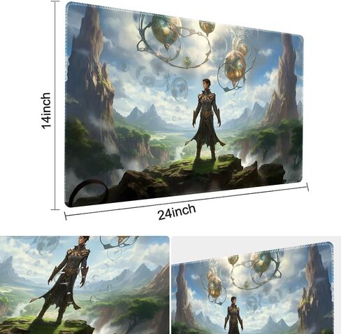 حصيرة لعب TCGMAT MTG - طباعة خلفية مضادة للانزلاق، مثالية لعشاق ألعاب البطاقات TCG Playmat، Purify Land (Dragon Roar-Deck) in Kuwait