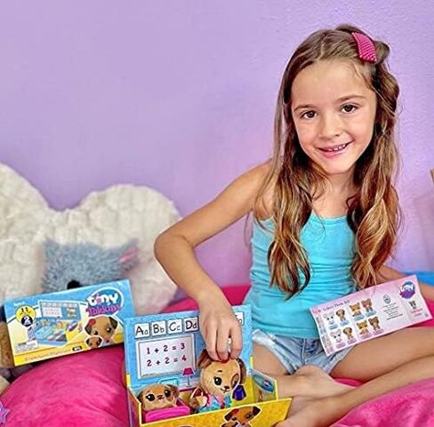 مجموعة لعب الحيوانات المحشوة من تايني توكينز دوجي فاميلي لمرحلة ما قبل المدرسة - مجموعة لعب ما قبل المدرسة للفتيات والأطفال الصغار تتضمن الأخت الكبرى وكلب حيوانات محشو للأطفال - مصنوعة من مواد صديقة للأطفال in Kuwait