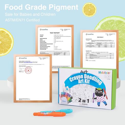 اقلام تلوين جامبو قابلة للغسل للاطفال الصغار، 24 لون، اقلام تلوين غير سامة وقابلة للالتواء، مجموعة اقلام جل حريرية كبيرة سهلة الحمل مع لفة ورق تلوين 11 انش × 157.5 انش، هدايا للاطفال الاولاد والبنات in Kuwait