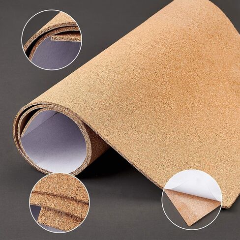 BENECREAT 6 Pack 12x12" Back-Adhesive Cork Sheets 3mm Thick Rectangle Insulation Cork Backing Sheets for Coaster, Wall Decoration, Wedding Party, Festival DIY Crafts Supplies in Saudi Arabia