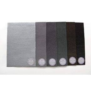 Sue Spargo 1/64 Cuts of Merino Wool Fabric, Pack of Six Colors - Greys in Saudi Arabia