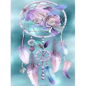 Diymood 5D Diamond Painting Landscape, Paint with Diamonds DIY Diamond Art Windowsill Sewing Machine, Diamond Painting by Number Kits Full Drill Rhinestone for Home Wall Decor 12x16inch