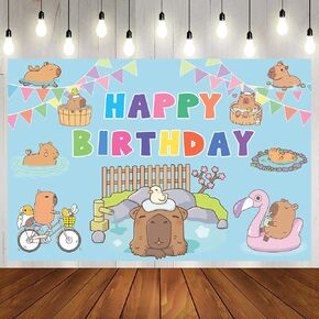 كابيبارا خلفية الطرف عيد ميلاد سعيد خلفية الكرتون كابيبارا لوازم حفلة عيد ميلاد، الفينيل خلفية كابيبارا لزينة عيد ميلاد كابيبارا لطيف كابيبارا خلفية الصورة in Kuwait