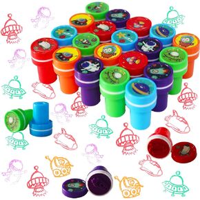 30 قطعة من طوابع الفضاء المفضلة للأطفال، لوازم حفلات أعياد الميلاد بطابع الفضاء الخارجي، جوائز مكافآت الفصل الدراسي، حشوات حقيبة بيناتا لحشو الهدايا لعيد ميلاد جالاكسي الفضائي in Kuwait