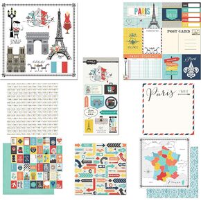 Scrapbook Customs Themed Paper and Stickers Scrapbook Kit, Paris City Memories in Saudi Arabia