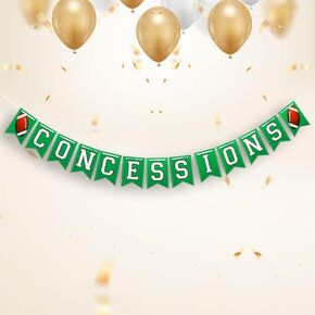 Tiny Miracles Football Themed Concessions Banner Birthday Party Decoration Outdoor Concession Stand Sports Game Day Photo Backdrop or Birthday, Multicolor, 6.5 x 4.5 INCHES Flag in Saudi Arabia