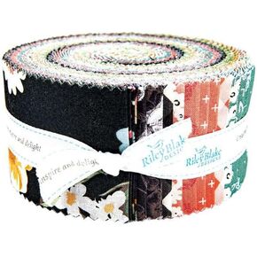 Riley Blake Designs Fabric Gingham Gardens 2.5 Inch Rolie Polie, 40 Pcs, Assorted in Saudi Arabia