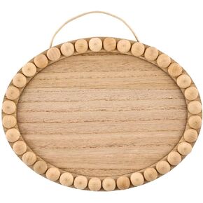 لوحة بيضاوية غير مكتملة من الخشب المنقوش مع حافة مطرزة، سطح خشبي مقاس 8 × 11 بوصة مثالي لمشاريع الفنون والحرف اليدوية، 48166 in Kuwait