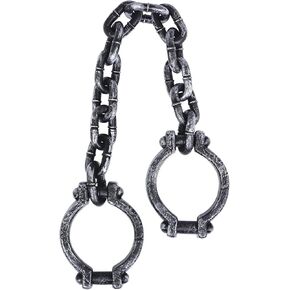 سلاسل Weile للهالوين، أصفاد معصم بلاستيكية، وصلات سلسلة للسجن، لدعائم خدعة حفلات الهالوين in Kuwait