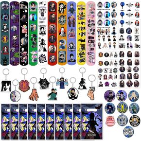 مجموعة هدايا حفلات بطابع الافلام تتضمن 10 قطع من اكياس الهدايا، 10 قطع من سلاسل المفاتيح، 10 قطع من الاساور، 10 قطع من دبابيس الازرار، 10 اوراق تاتو مؤقت للاطفال في الفصول الدراسية in Kuwait