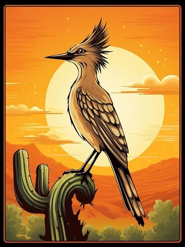 Rovepic 5D Diamond Painting Kits Bird Round Full Drill, DIY Paint with Diamonds Art Birds of The Desert Crystal Rhinestone Cross Stitch for Home Office Wall Crafts Decorations 12×16 Inch in Kuwait