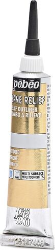 Pebeo Vitrail Glass Paint 774100 Konturenpaste 20 ml Tube in Blister Pack Silver in Saudi Arabia