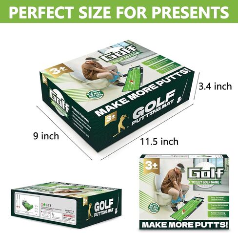 Anyflee 2 Pcs Prank Gift Box, Toilet Golf Game Facade, Wrap the Actual Gifts with a Prank Empty Gag Box, Funny Christmas Gag Presents Ideas for Dad Men Boyfriend (Pack of 2) in Kuwait