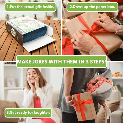 Anyflee 2 Pcs Prank Gift Box, Toilet Golf Game Facade, Wrap the Actual Gifts with a Prank Empty Gag Box, Funny Christmas Gag Presents Ideas for Dad Men Boyfriend (Pack of 2) in Kuwait