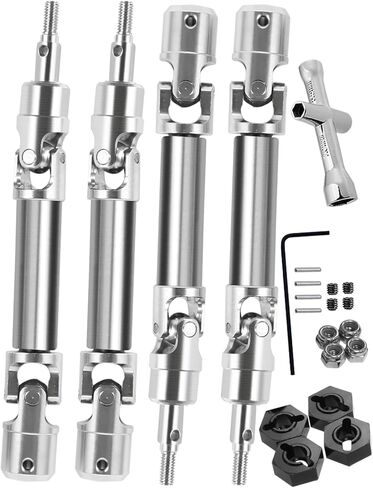 RCHuiWow RC Driveshaft Axle Upgrades Part for 1/10 Arrma Granite/Senton 4x4 3S Blx (Mega 550)/Vorteks 3s blx,Harden Steel Drive Shafts CVD w/Hex,4PCS,Black in Kuwait