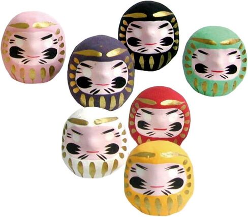 EDOYA Daruma Dolls (Set of 7) Japanese Good Luck Charms Gift Set in Saudi Arabia