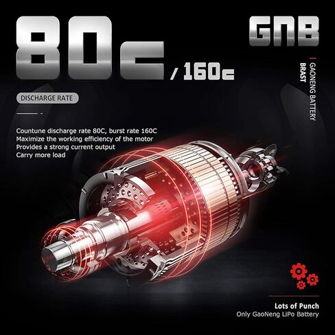 GNB 4 قطع 450 مللي أمبير 1 ثانية HV بطارية ليبو JST-PH 2.0 3.8 فولت 80C PowerWhoop mCPX موصل لـ EMAX Tinyhawk 2 Micro FPV Racing Drone (450 مللي أمبير 1 ثانية) in Kuwait