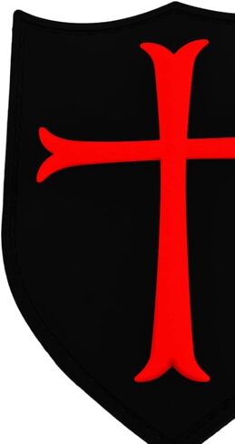 رقعة قفل لمسية مطاطية ثلاثية الأبعاد من LEGEEON Templar Crusader's Cross US Navy Seals Morale in Kuwait