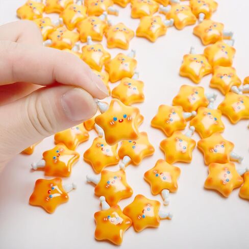 Aydinids 60 جهاز كمبيوتر شخصى نجمة سحر الكرتون نجمة الراتنج نجمة السائبة نجمة مسطحة الظهر سحر مختلطة سحر نجمة DIY بها بنفسك المجوهرات الحرفية صنع هدايا عيد الميلاد عيد الميلاد in Kuwait