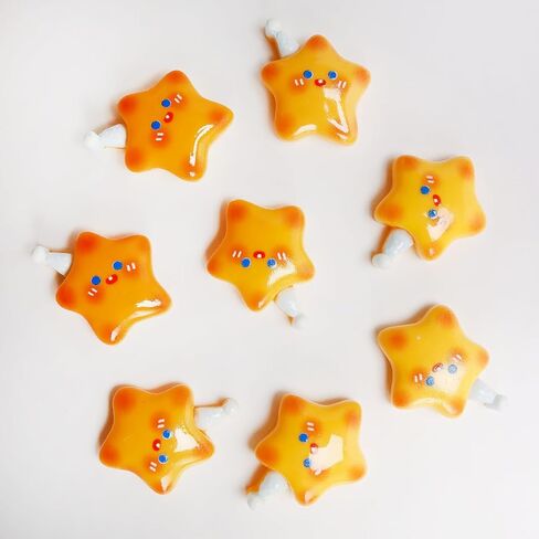 Aydinids 60 جهاز كمبيوتر شخصى نجمة سحر الكرتون نجمة الراتنج نجمة السائبة نجمة مسطحة الظهر سحر مختلطة سحر نجمة DIY بها بنفسك المجوهرات الحرفية صنع هدايا عيد الميلاد عيد الميلاد in Kuwait