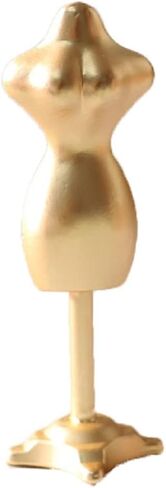 Dollhouse Clothes Mannequin Display Dress Form Gown Model Stand Support Miniature Cloth Gown Accessories Form Model Stand for Dollhouse Decoration Home Decor DIY Hobby Crafts (Silver) in Saudi Arabia
