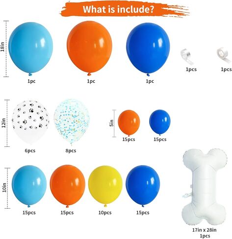 Blue Balloon Arch kit, Blue and White Balloon Garland with 22 Inch Disco Ball Balloons Metallic Silver Star Foil Balloons, Silver Confetti Balloons Metallic Blue Balloon for 80s Disco Party Decoration in Kuwait