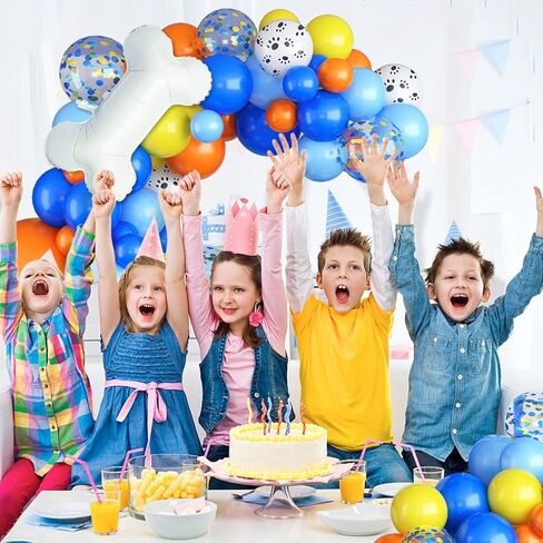 Blue Balloon Arch kit, Blue and White Balloon Garland with 22 Inch Disco Ball Balloons Metallic Silver Star Foil Balloons, Silver Confetti Balloons Metallic Blue Balloon for 80s Disco Party Decoration in Kuwait