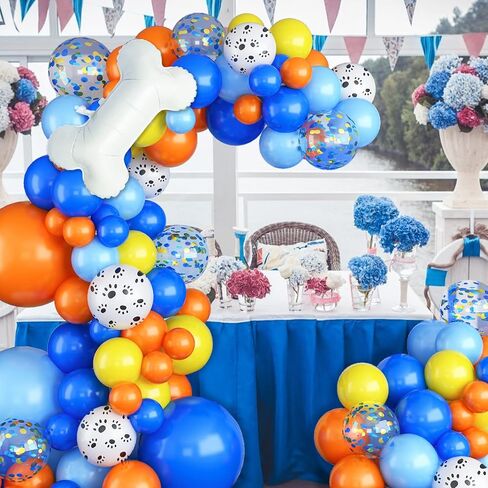 Blue Balloon Arch kit, Blue and White Balloon Garland with 22 Inch Disco Ball Balloons Metallic Silver Star Foil Balloons, Silver Confetti Balloons Metallic Blue Balloon for 80s Disco Party Decoration in Kuwait