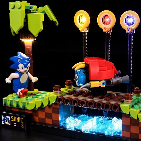 BRIKSMAX Light for Lego-21331 Sonic The-Hedgehog Green-Hill-Zone - Led Lighting Kit Compatible with Lego Ideas - Not Include The Lego Set in Saudi Arabia