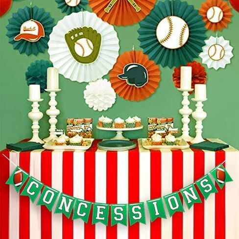 Tiny Miracles Football Themed Concessions Banner Birthday Party Decoration Outdoor Concession Stand Sports Game Day Photo Backdrop or Birthday, Multicolor, 6.5 x 4.5 INCHES Flag in Saudi Arabia