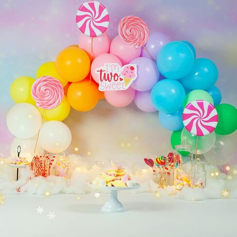 Holicolor Rainbow Balloon Arch Kit 138pcs 5 10 12 18 Inch 8 Assorted Color Latex Balloons Garland for Birthday Wedding Baby Shower Engagement Anniversary Decorations in Kuwait